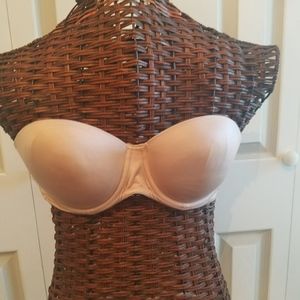 Victoria Secrets Nude Strapless Bra 34D
